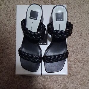 Dolce Vita Women's Black Braided Sandals